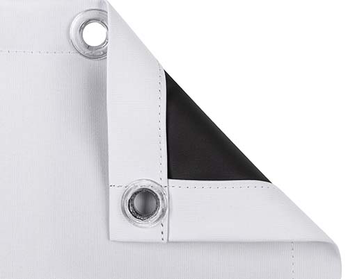Blackback polyester - rundum genäht + Gurtband + Ösen