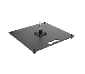 Platine carrée métallique Premium 20 kg (50 x 50 cm)