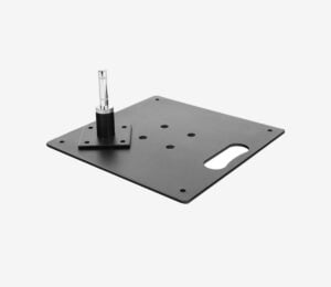 Platine carrée métallique - 6kg-40x40cm