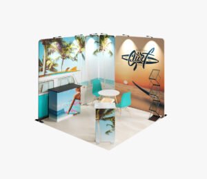 Exhibition booth L-Shape 3 x 3 m - Printing house