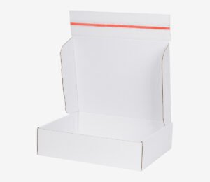 White returnable cardboard - Just Fefco 427 - E-commerce packaging - Labo Print