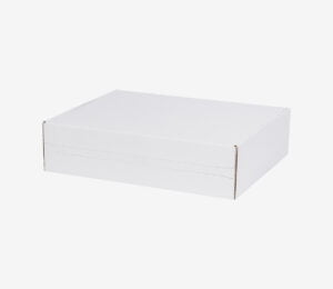 White cardboard - E-commerce packaging Just Fefco 427 - Printing house