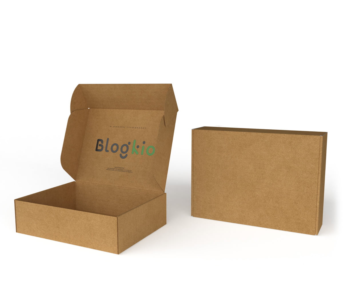 Fefco 427 Package boxes - returnable, one-sided - brown-brown cardboard - Overprint 0%-50%