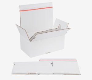Folding box - Auto Fefco 710 - white-white cardboard
