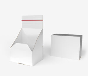 Auto Safe Fefco 710 - unbedruckt, weiß-weißer Karton, Labo Print