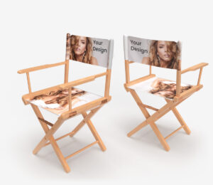 Krzesło reżyserskie dwustronne - Reklama - Labo Print