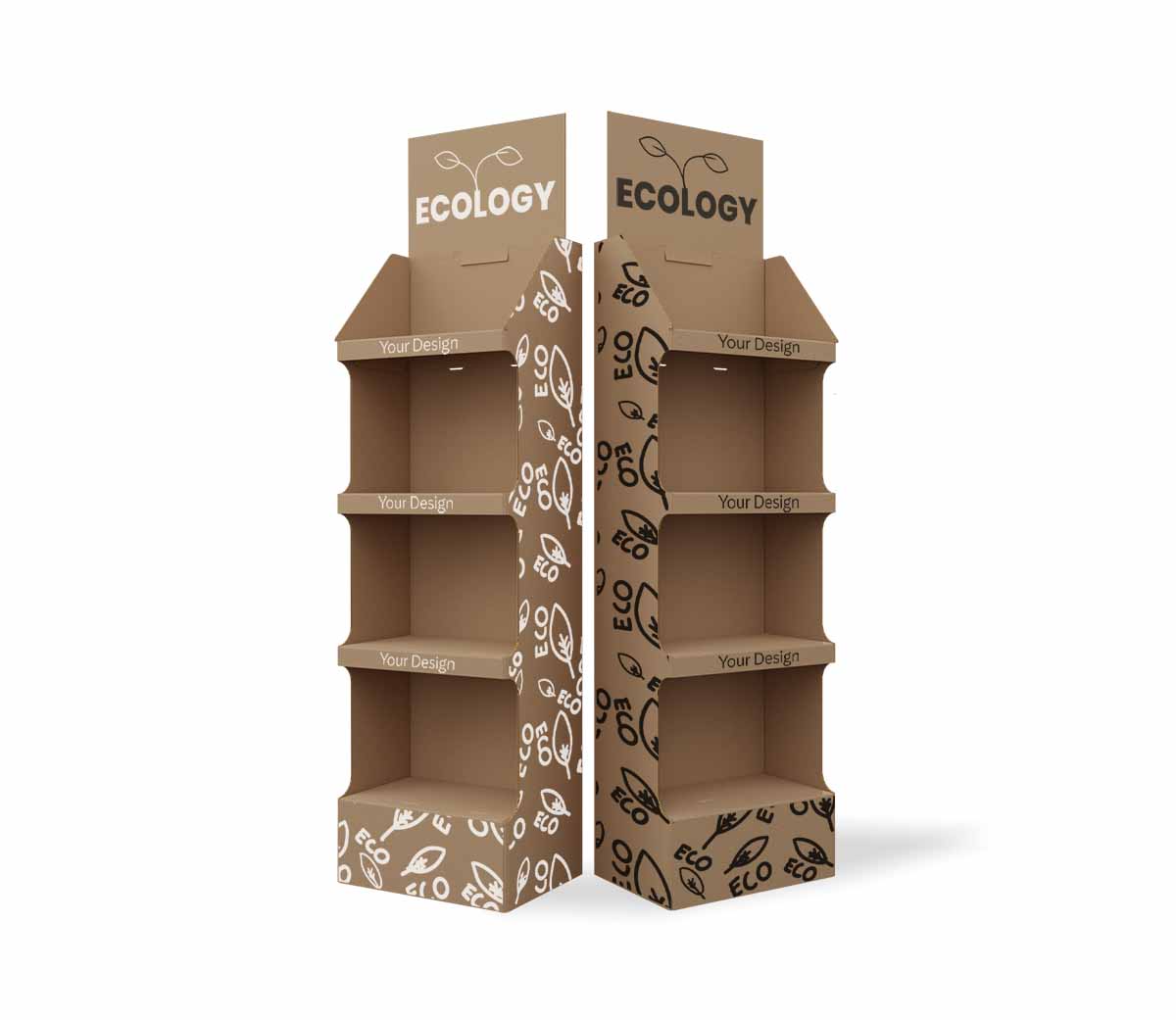 Stand Topper Eco 1 - Cardboard display stand eco 41 x 28,50 x 131 cm
