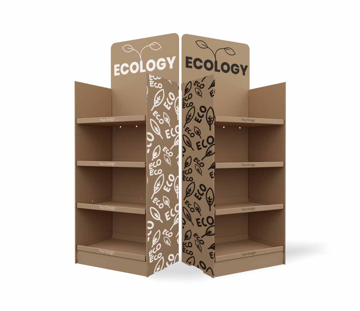 Stand Topper Eco 2 - Cardboard display stand eco 60 x 40 x 126,50 cm