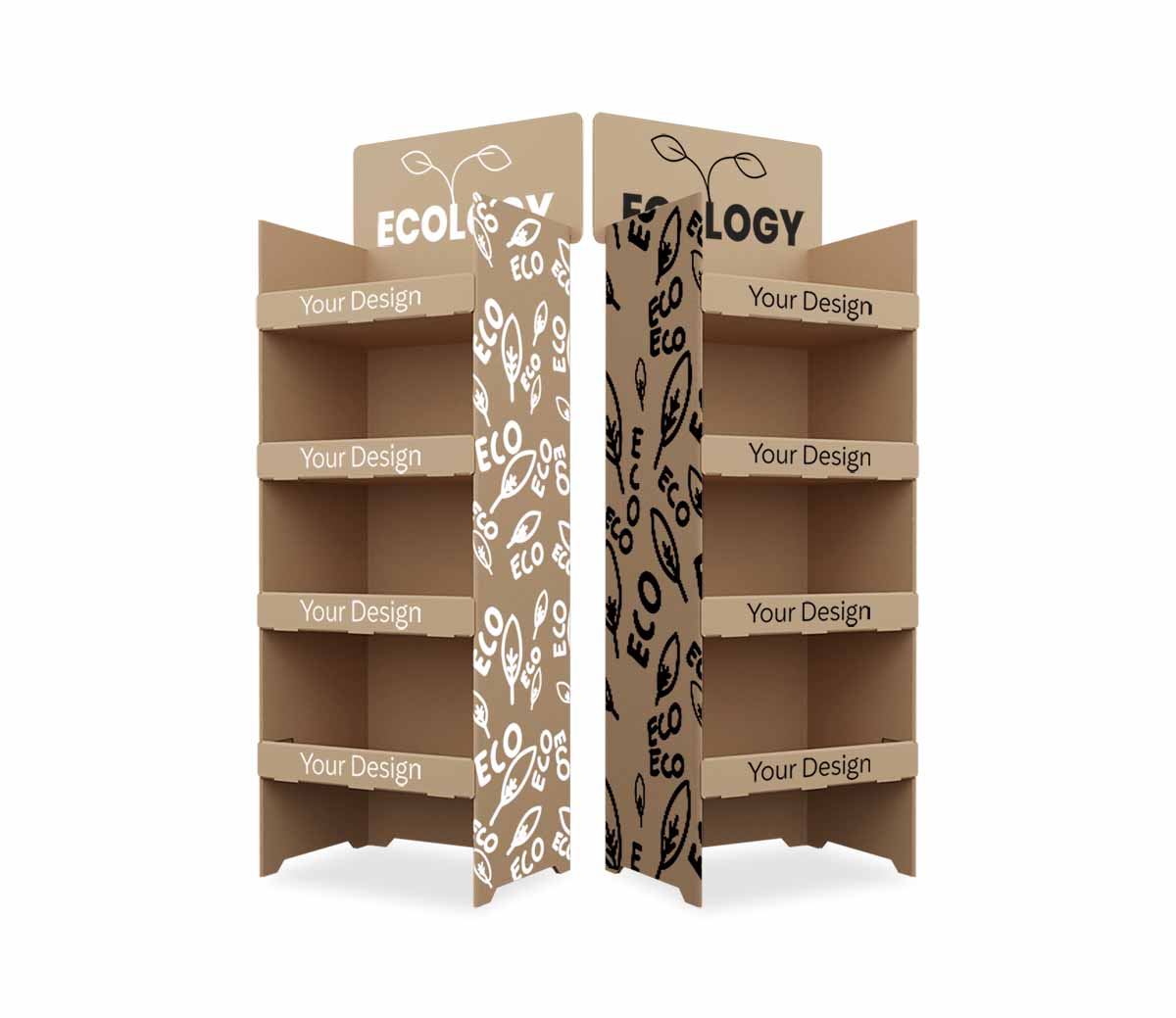 Stand Topper Eco 5 - Cardboard display stand eco 60 x 42 x 150 cm