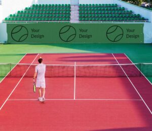 Tennis windscreen on court - Labo Print