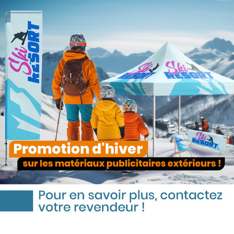 Promotion d'hiver sur les matériaux publicitaires extérieurs - LaboPrint