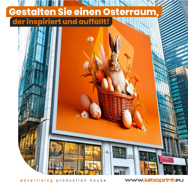 Banner und Plakatwände für Ostern – Ideen, die Ihre Marke hervorheben