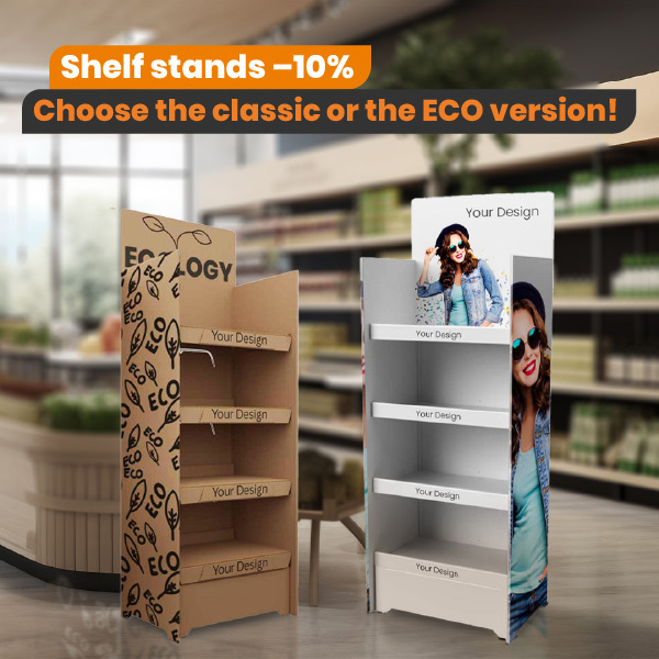 Discount on our shelf displays - LaboPrint