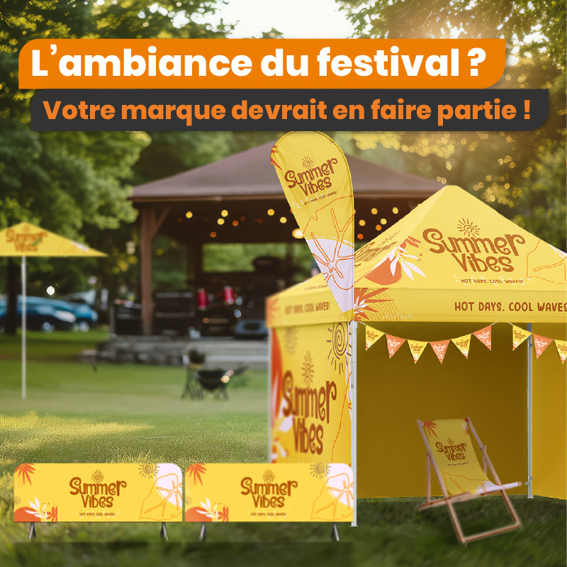 Produits publicitaires pour les festivals d'été - LaboPrint