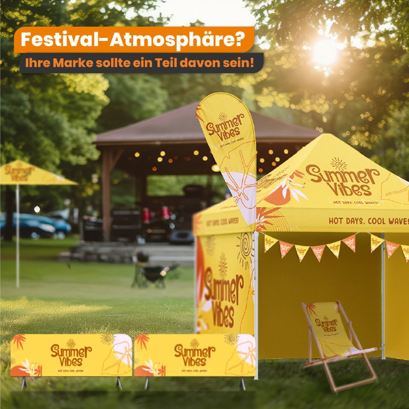 Sommer-Spirit auf dem Festival? Mach deine Marke sichtbar!