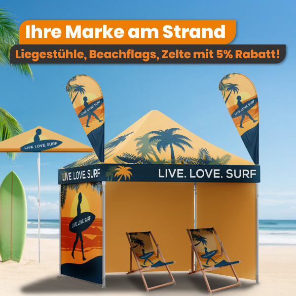 Ihre Marke am Strand - LaboPrint