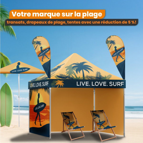 Votre marque sur la plage - LaboPrint