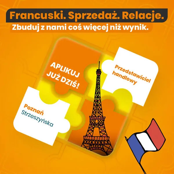 Rekrutacja: Przedstawiciel Handlowy z językiem francuskim