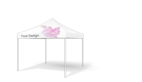 Tält 3 x 4,5 med väggar - Tryckt tält