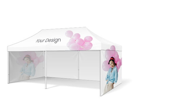 Stany 3 x 6 so stenami Reklamné stany s potlačou