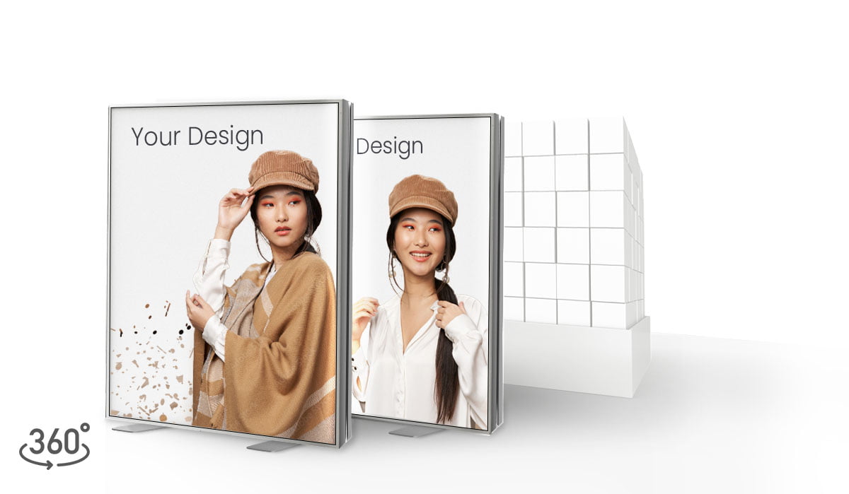 Aluminiumram ZEN utan belysning Double