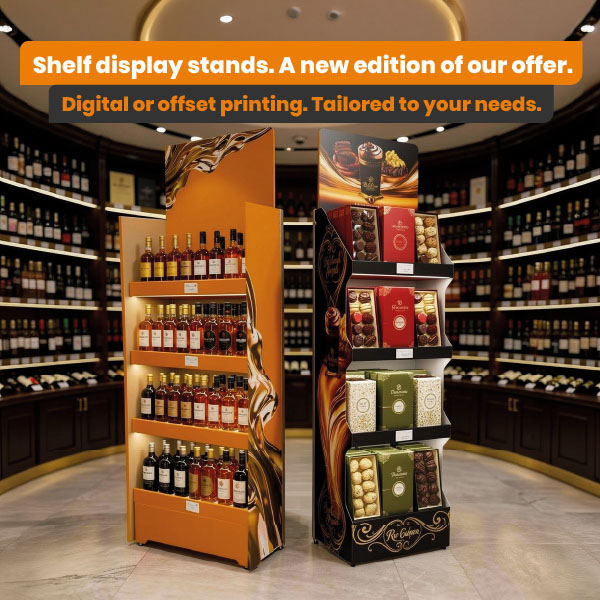 Shelf displays – attractive pricing for digital production | Labo Print