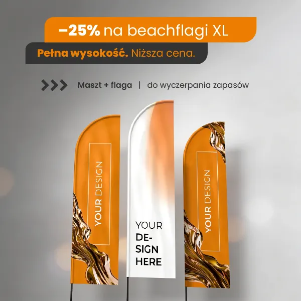 Promocja -25% na Beachflagi XL!