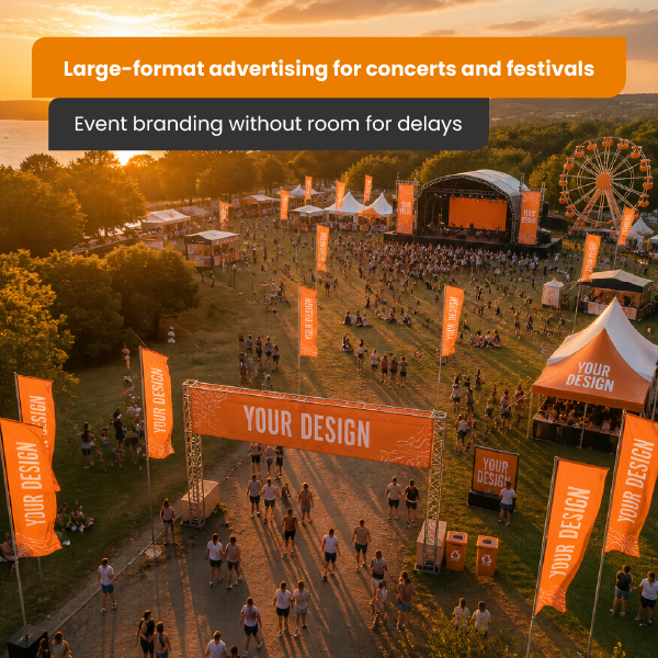 Storformatreklamer til koncerter og festivaler - Labo Print