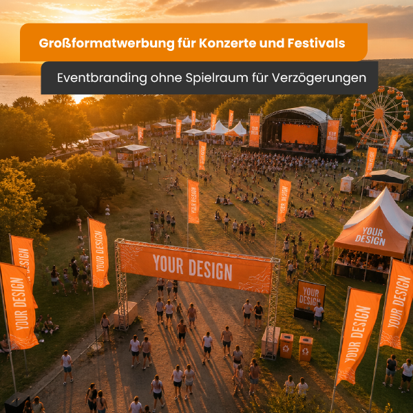Event- und Festivalbranding – Express-Großformatdruck - Labo Print