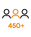 over 450 specialists