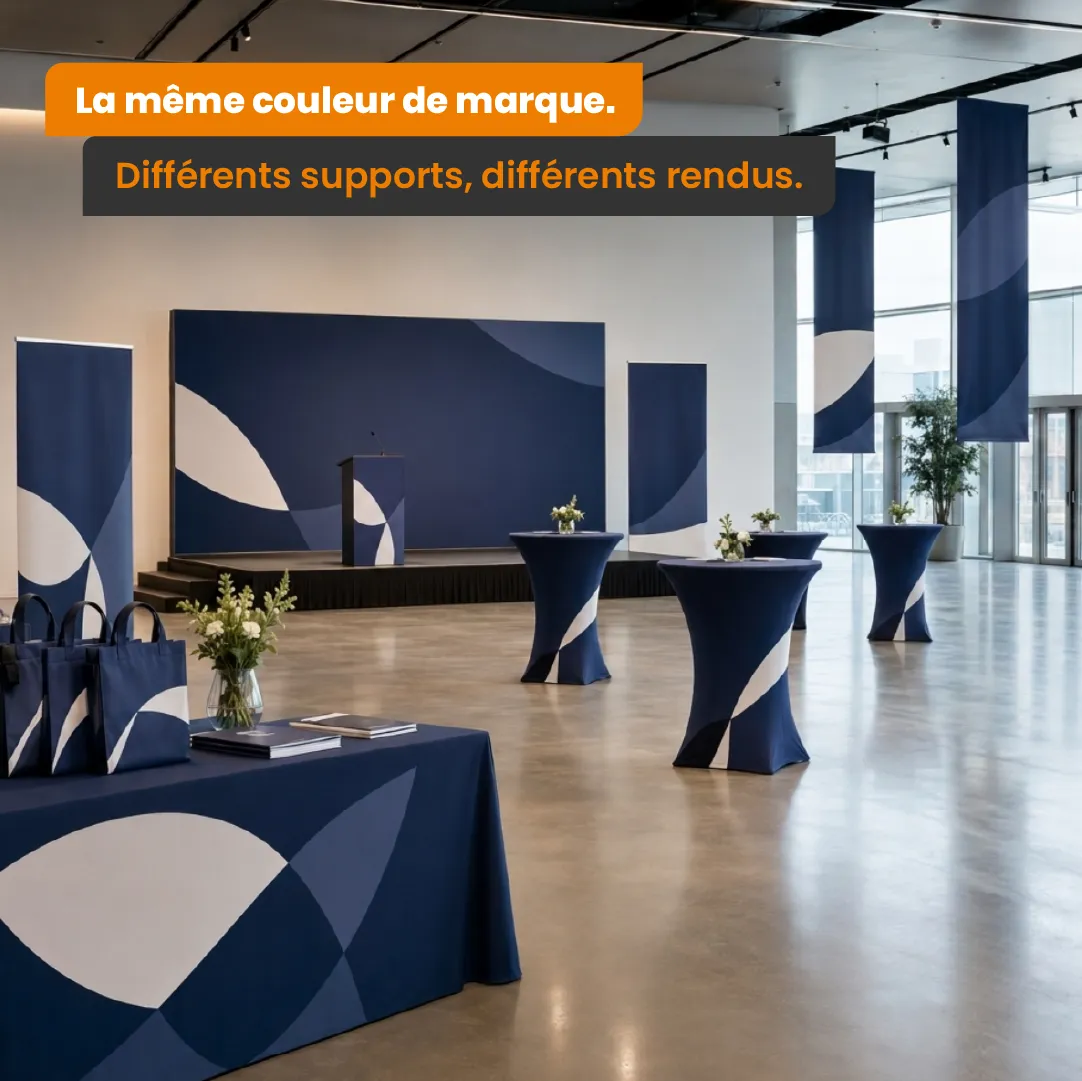 La couleur de marque lors des événements d'entreprise - Labo Print