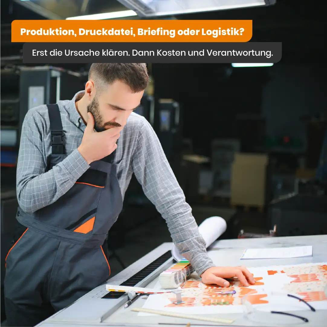 Fehler der Druckerei in der Kundenkampagne - Laboprint